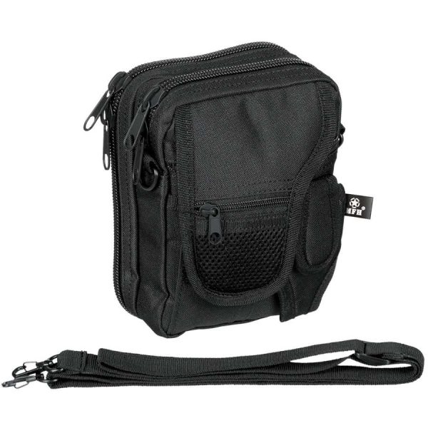 Borsa a tracolla MFH nera con fondina interna removibile