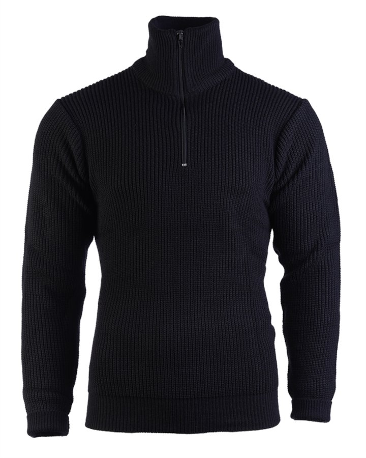 Maglione militare MIL-TEC modello Troyer di colore nero
