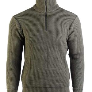 Maglione militare MIL-TEC modello Troyer di colore verde