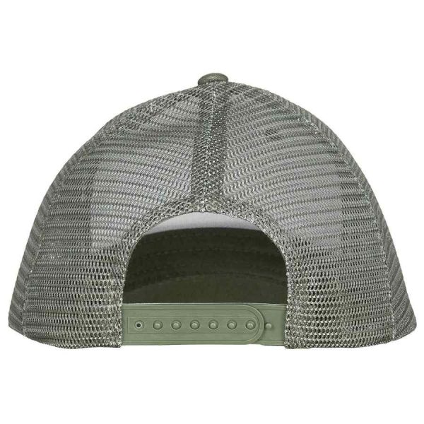 Cappello trucker MFH di colore verde con logo stampato