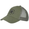 Cappello trucker MFH di colore verde con logo stampato