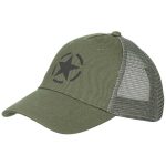 images Cappello trucker MFH di colore verde con logo stampato