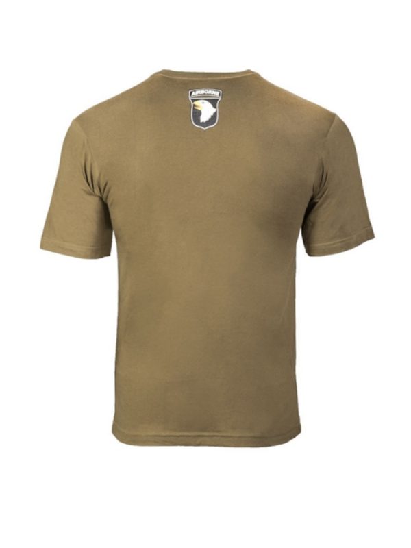 T-shirt militare MIL-TEC di colore verde logo AIRBORNE