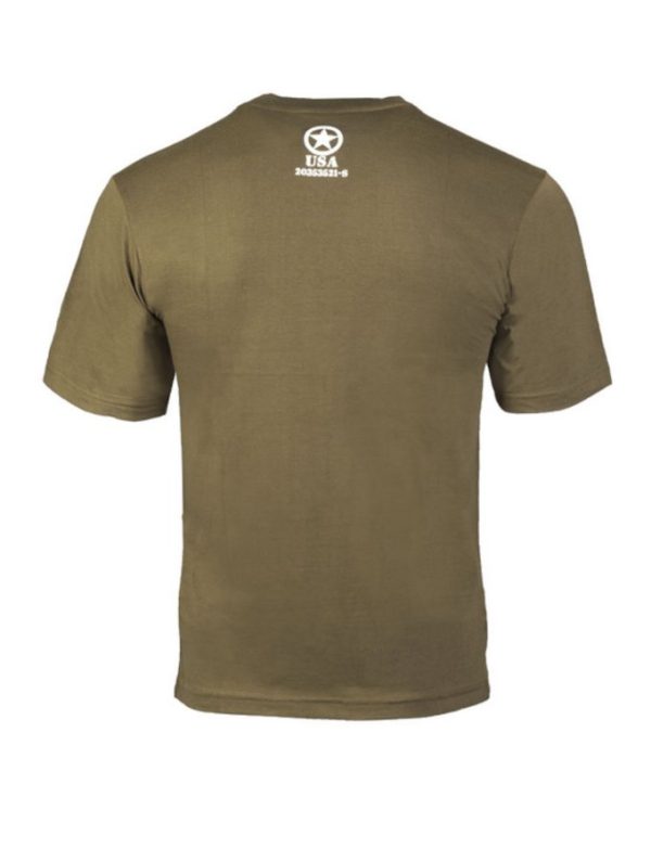 T-shirt militare MIL-TEC di colore verde logo ALLIED STAR