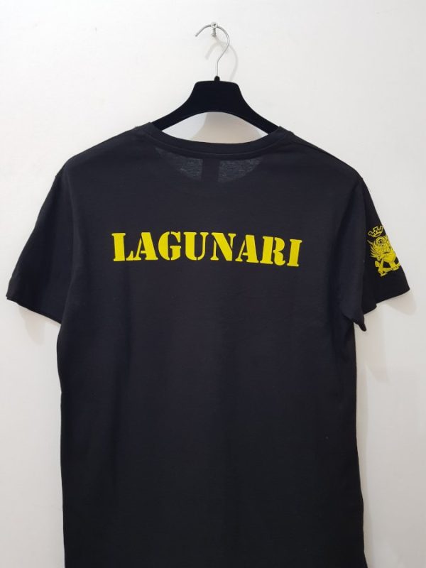 T-shirt nera Reggimento Lagunari Serenissima a 3 stampe