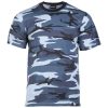 T-shirt militare by MIL-TEC mimetica skyblue 100% cotone