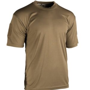T-shirt tattica MIL-TEC quickdry di colore dark coyote