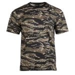 images T-shirt militare by MIL-TEC mimetica tiger stripe 100% cotone