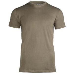 T-shirt militare MIL-TEC di colore verde OD 100% cotone