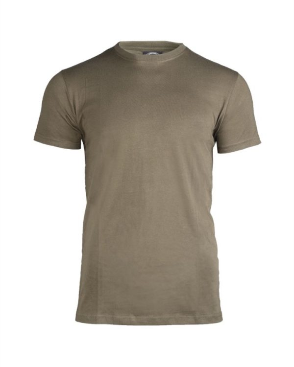 T-shirt militare  MIL-TEC di colore verde OD 100% cotone