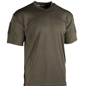 T-shirt tattica MIL-TEC quickdry di colore verde