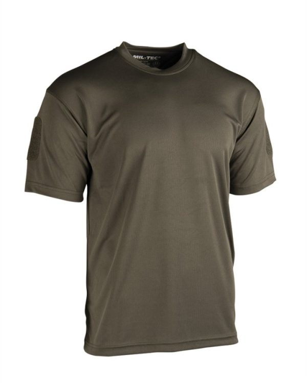 T-shirt tattica MIL-TEC quickdry di colore verde