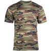 T-shirt militare by MIL-TEC mimetica woodland 100% cotone