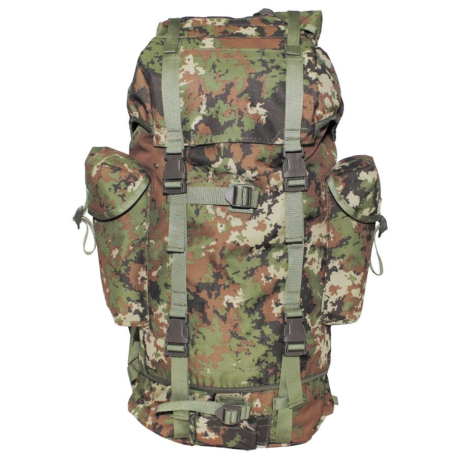 Zaino Militare tipo Combat vegetato da 65 litri