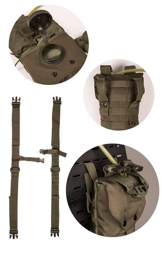 zaidrovde-01 Zainetto Idropack lasercut verde 2.5litri Mil-Tec