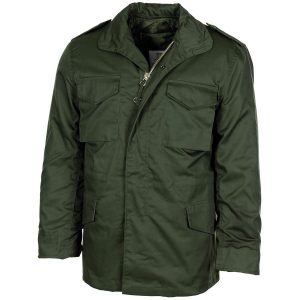 Giacca parka M65 MFH verde con fodera trapuntata staccabile