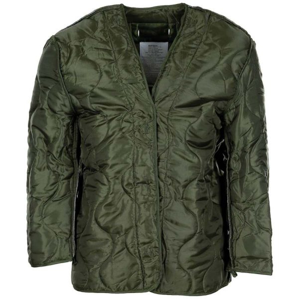 Giacca parka M65 MFH verde con fodera trapuntata staccabile