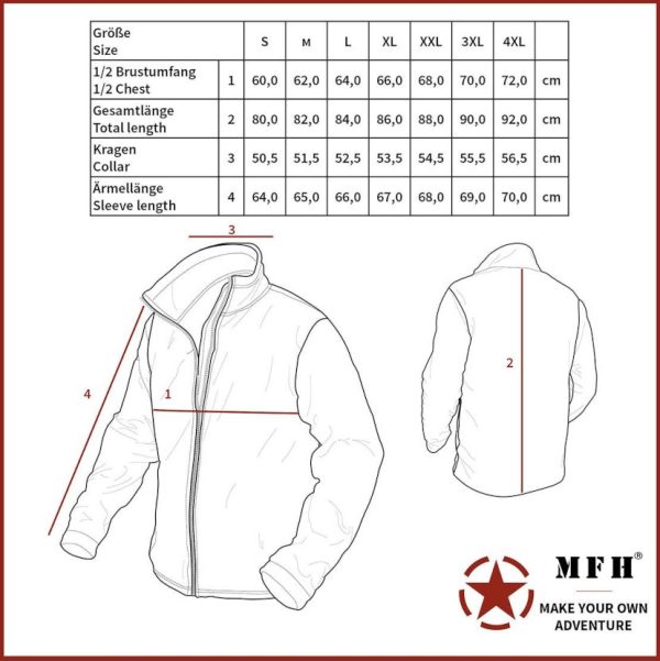 Giacca parka M65 MFH verde con fodera trapuntata staccabile