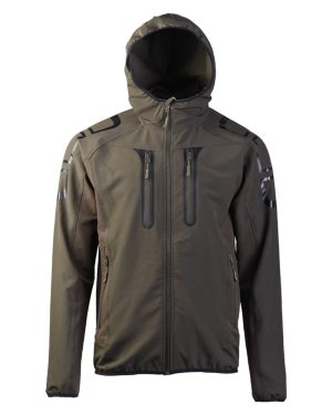 Giacca a vento impermeabile flex-tech dynamic force MIL-TEC di colore verde