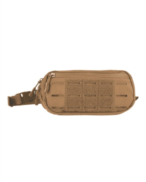 Marsupio MIL-TEC con attacchi mollesystem laser cut di colore tan