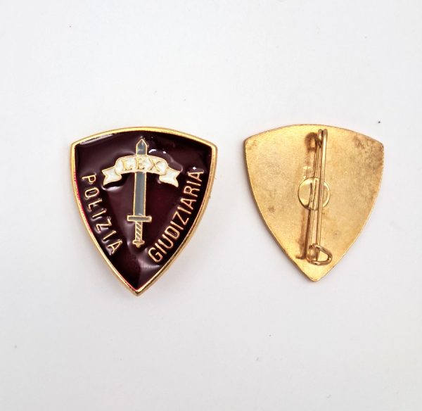 Distintivo Metallico Polizia Giudiziaria