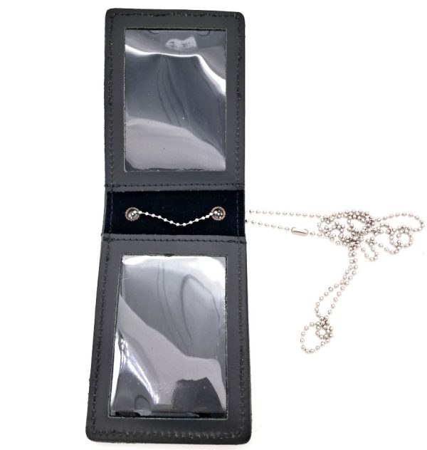 Portaplacca e portatessera pieghevole con catenella VEGAHOLSTER