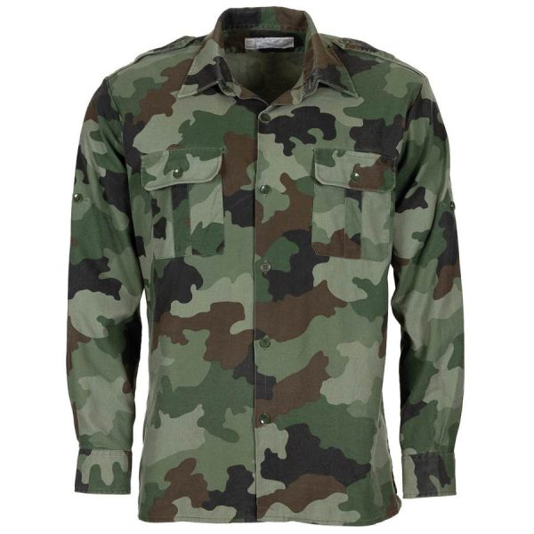 Camicia militare serba mimetica usata Camicia militare serba mimetica usata