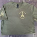 T-shirt verde Reggimento Lagunari Serenissima a 3 stampe T-shirt verde Reggimento Lagunari Serenissima a 3 stampe
