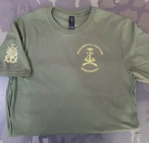 T-shirt verde Reggimento Lagunari Serenissima a 3 stampe