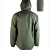 Giacca impermeabile leggera MIL-TEC di colore verde con custodia