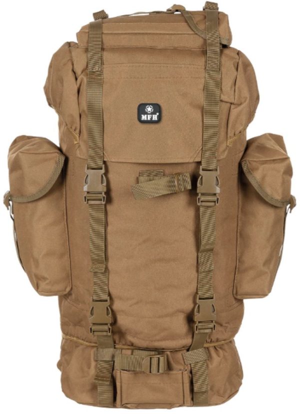 Zaino Militare tipo Combat coyote tan da 65 litri