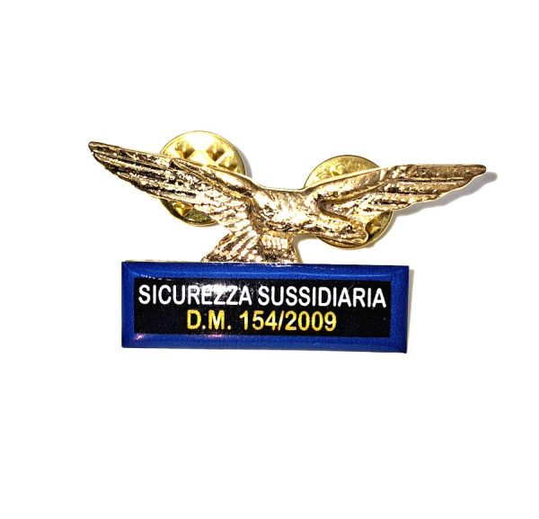 Spilla Aquila Sicurezza Sussidiaria DM 154/2009 blu
