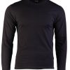 T-shirt manica lunga  MIL-TEC di colore nero oliva 100% cotone