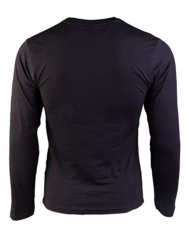 T-shirt manica lunga  MIL-TEC di colore nero oliva 100% cotone