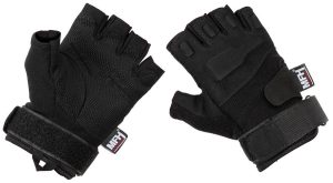 Guanti tattici senza dita Pro by MFH di colore nero Guanti tattici senza dita Pro by MFH di colore nero