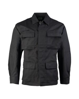 Giacca BDU rip stop TEESAR® di colore nero Giacca BDU rip stop TEESAR® di colore nero