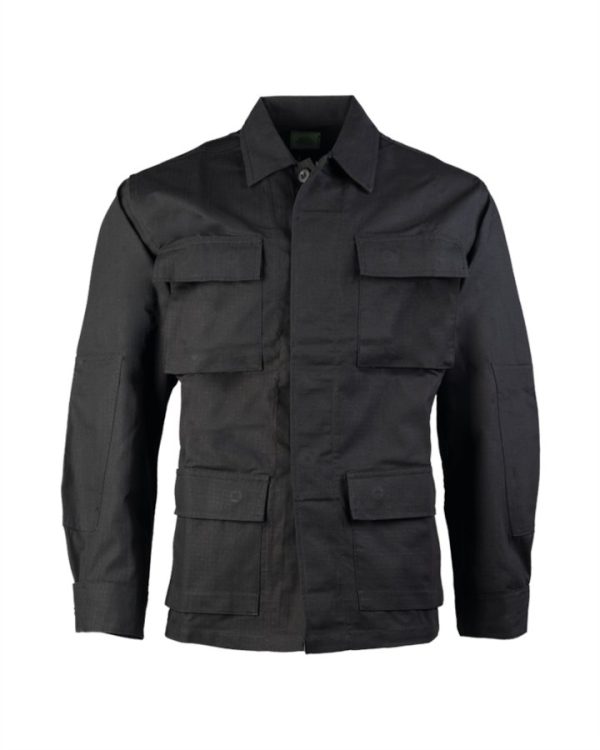 Giacca BDU rip stop TEESAR® di colore nero Giacca BDU rip stop TEESAR® di colore nero