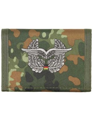 Portafoglio militare Tedesco mimetico con logo Luftwaffe Portafoglio militare Tedesco mimetico con logo Luftwaffe
