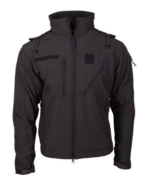 Giacca tecnica Softshell MIL-TEC SCU 14 di colore nero
