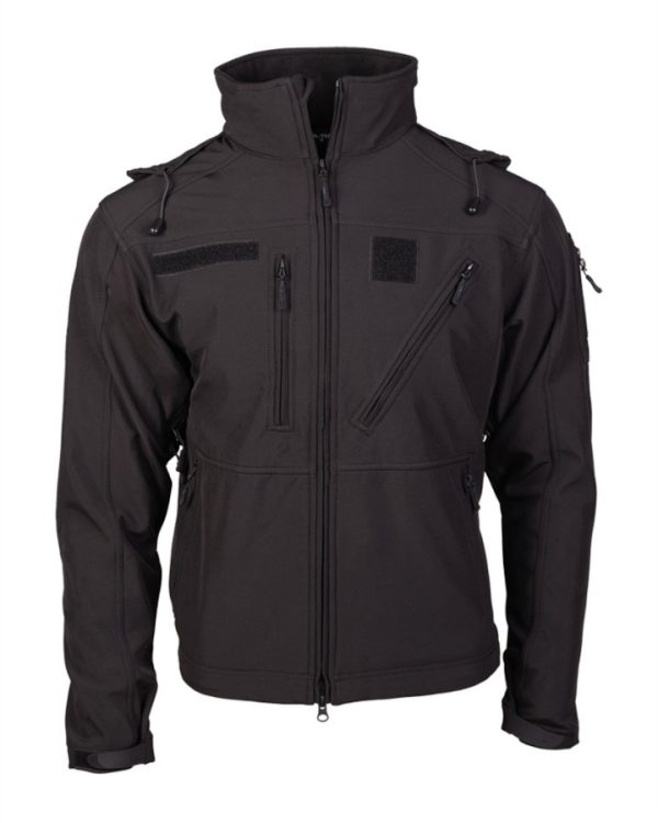 Giacca tecnica Softshell MIL-TEC SCU 14 di colore nero Giacca tecnica Softshell MIL-TEC SCU 14 di colore nero