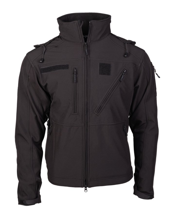 Giacca tecnica Softshell MIL-TEC SCU 14 di colore nero